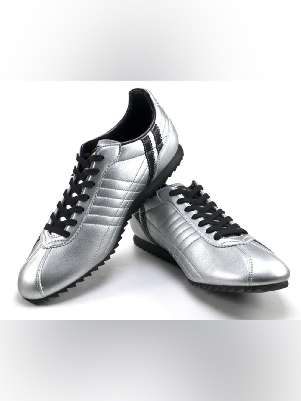 PATRICK SULLY Silver/Black Retro Trainer EU 44 / Made in Japan